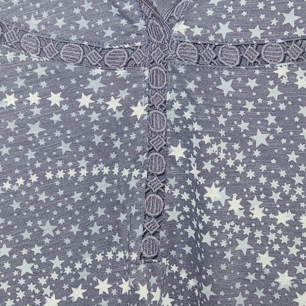 Lucky Brand Sleeveless Star-Print Tank Top - Blue - Picture 4 of 10